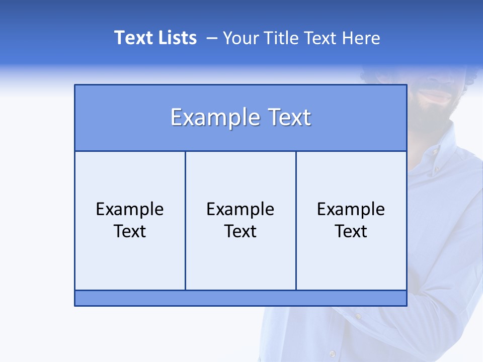 Facial Expression Commercial Posing PowerPoint Template