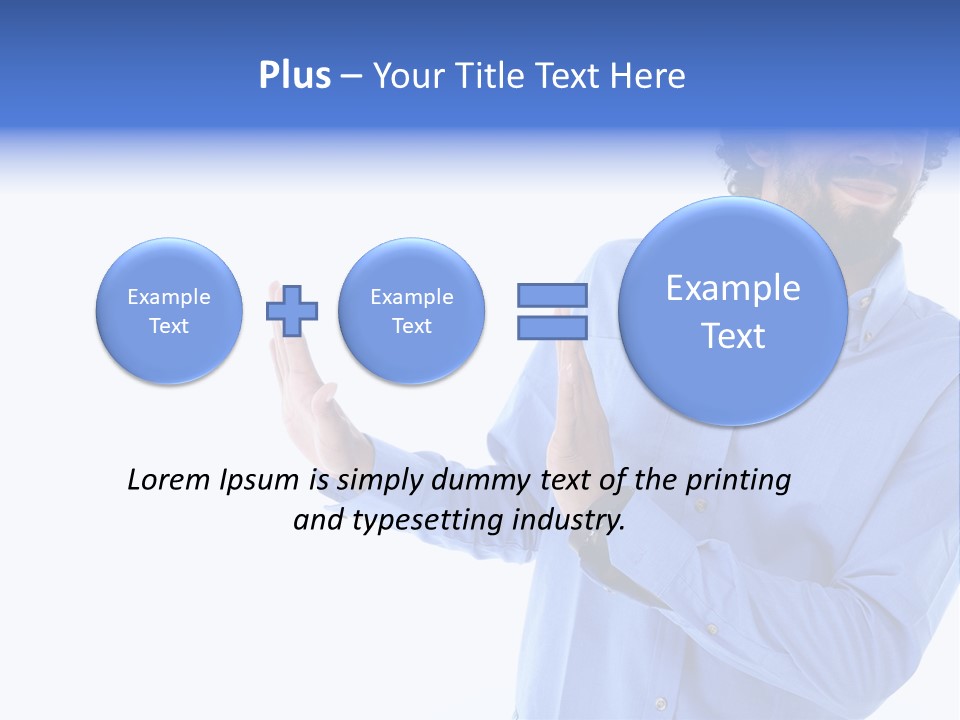 Facial Expression Commercial Posing PowerPoint Template