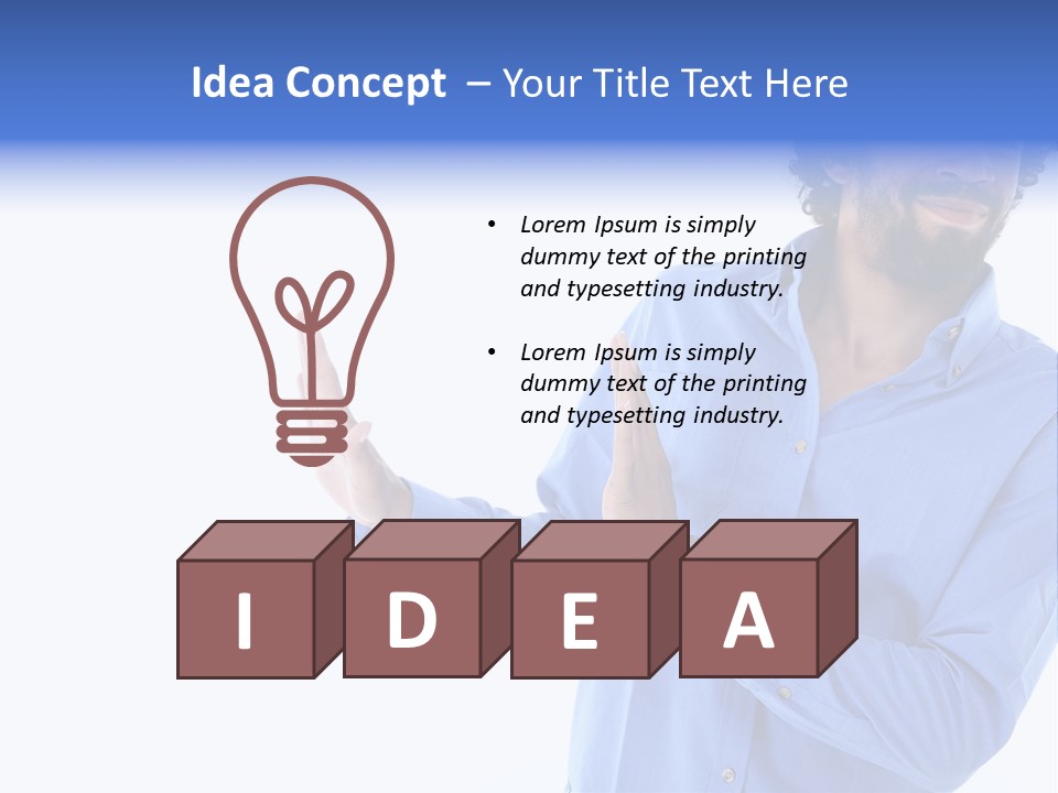 Facial Expression Commercial Posing PowerPoint Template