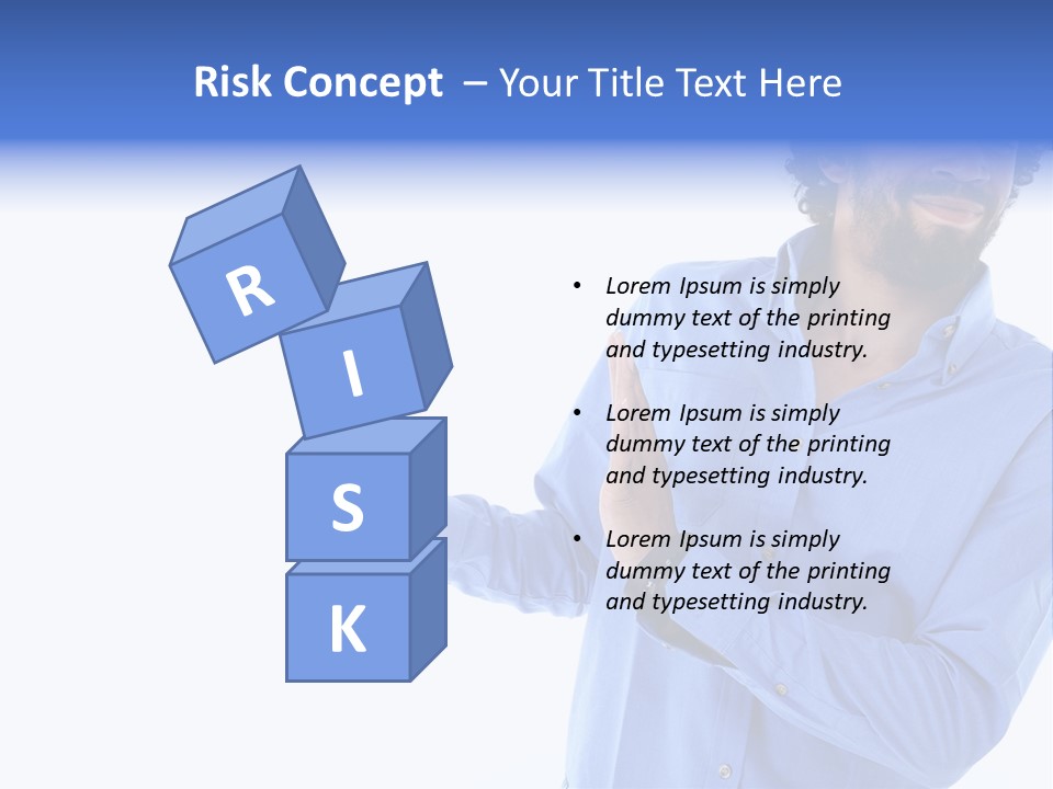 Facial Expression Commercial Posing PowerPoint Template