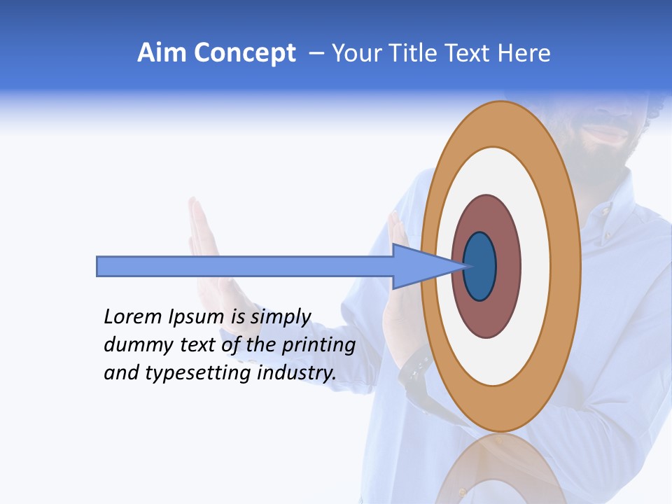 Facial Expression Commercial Posing PowerPoint Template