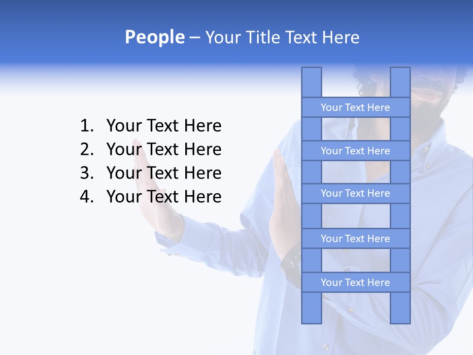 Facial Expression Commercial Posing PowerPoint Template