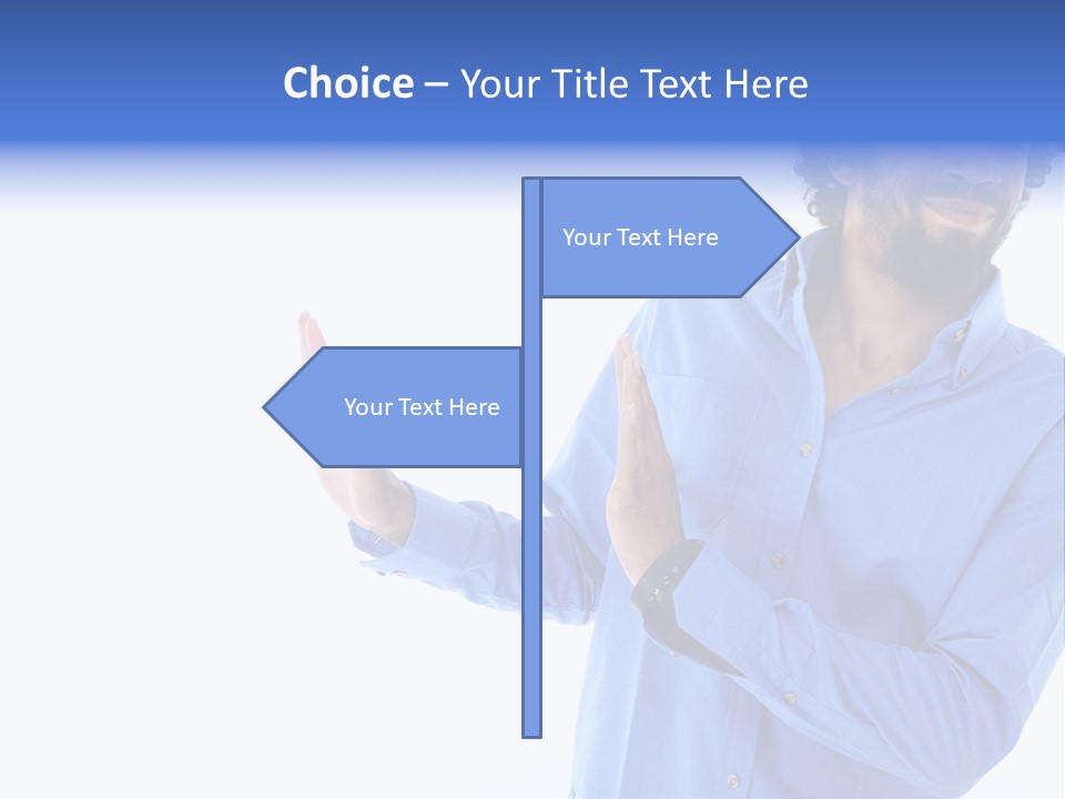 Facial Expression Commercial Posing PowerPoint Template