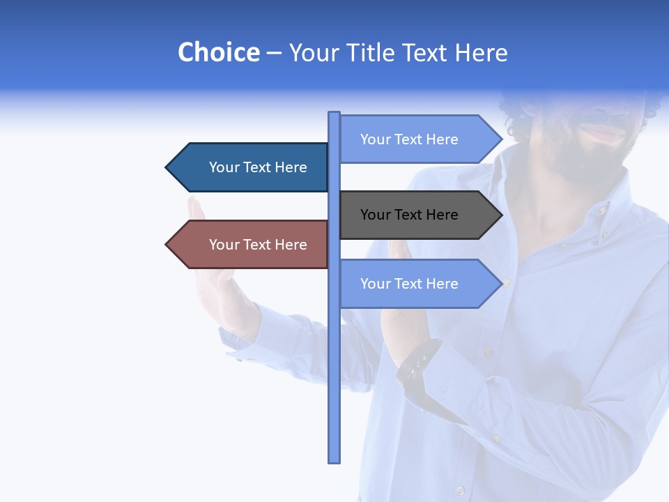 Facial Expression Commercial Posing PowerPoint Template