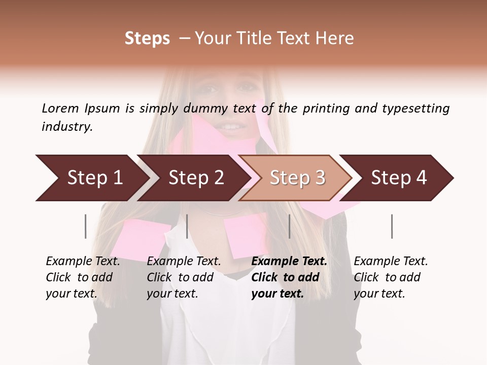 One Person Work Employment Issues PowerPoint Template