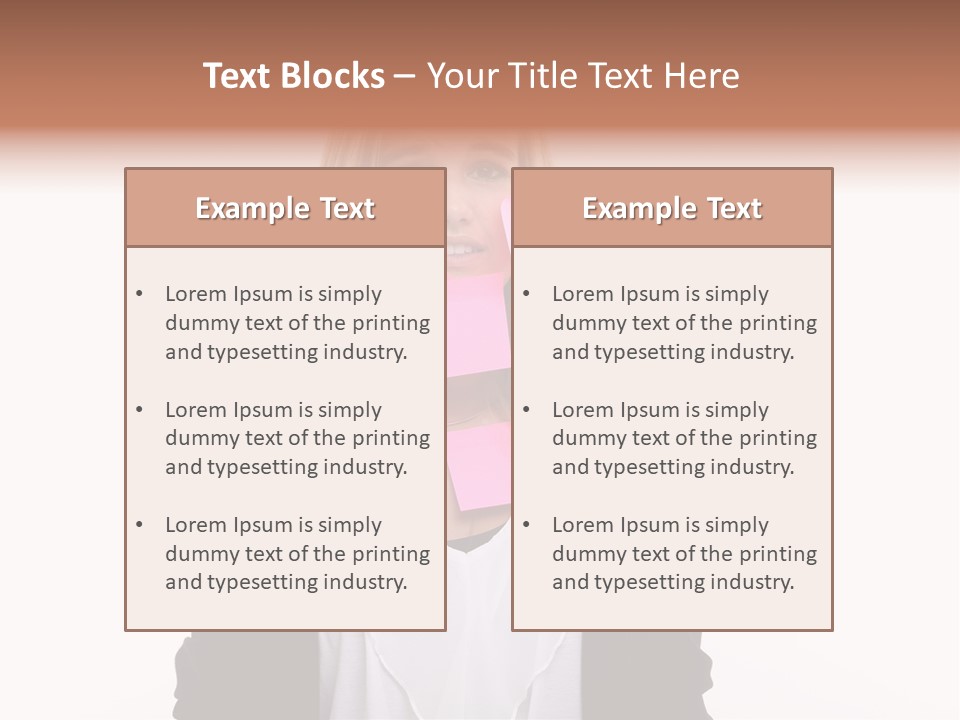 One Person Work Employment Issues PowerPoint Template