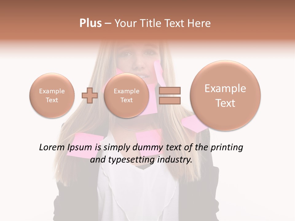 One Person Work Employment Issues PowerPoint Template