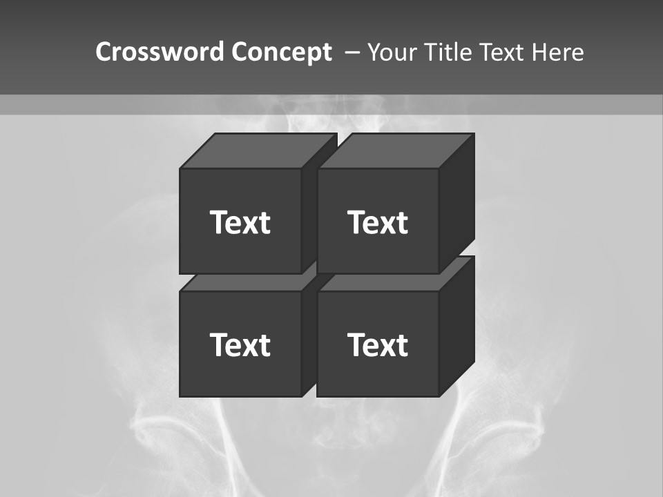 A X - Ray Image Of A Skeleton With The Words Name Of Presentation Company Name PowerPoint Template