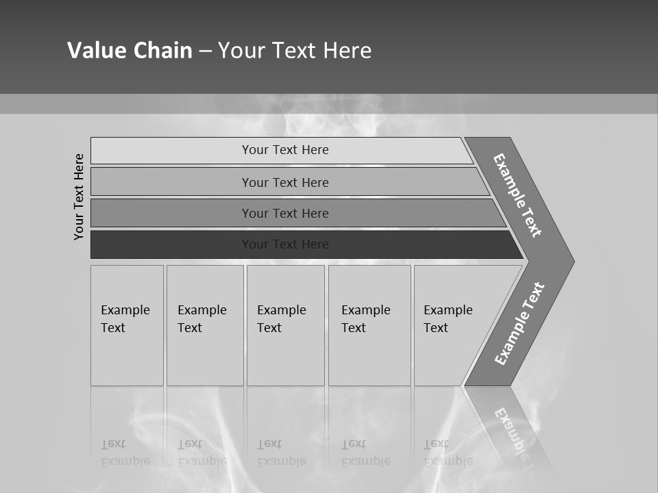 A X - Ray Image Of A Skeleton With The Words Name Of Presentation Company Name PowerPoint Template