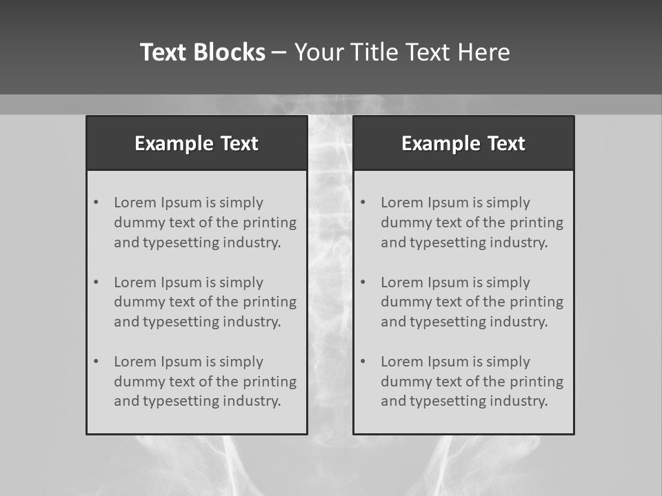 A X - Ray Image Of A Skeleton With The Words Name Of Presentation Company Name PowerPoint Template