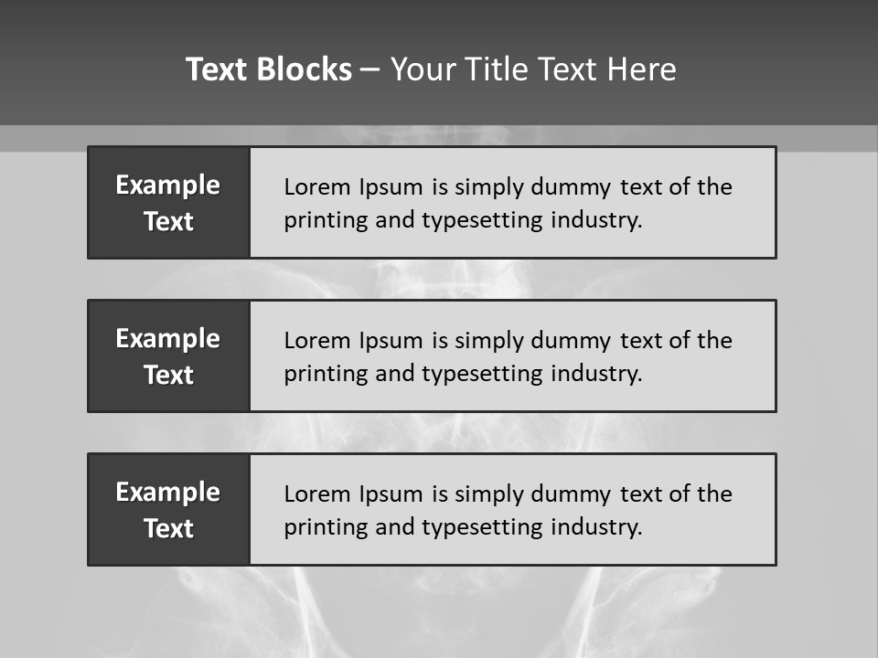 A X - Ray Image Of A Skeleton With The Words Name Of Presentation Company Name PowerPoint Template