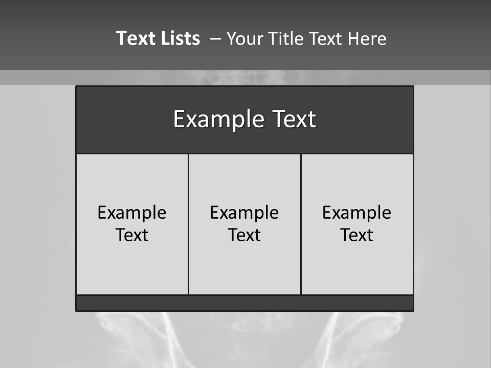 A X - Ray Image Of A Skeleton With The Words Name Of Presentation Company Name PowerPoint Template