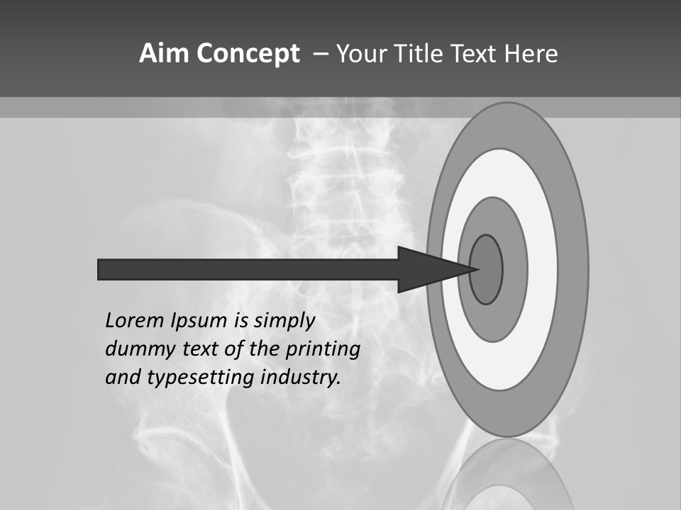 A X - Ray Image Of A Skeleton With The Words Name Of Presentation Company Name PowerPoint Template