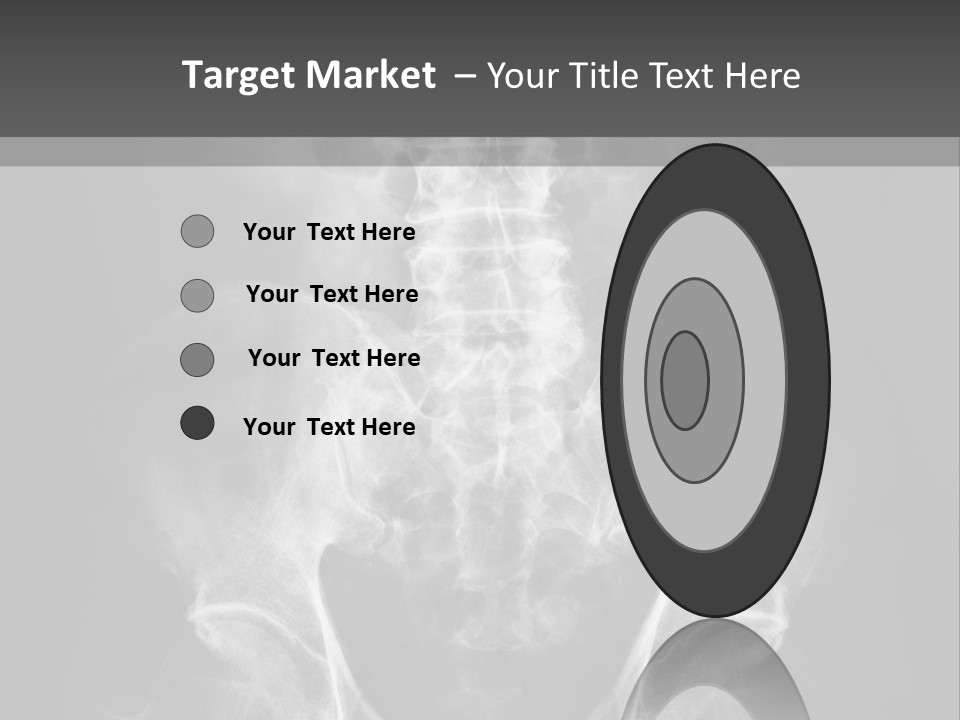 A X - Ray Image Of A Skeleton With The Words Name Of Presentation Company Name PowerPoint Template