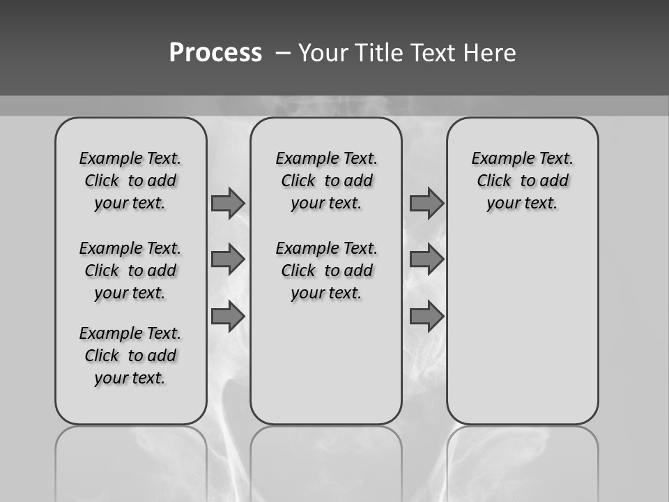 A X - Ray Image Of A Skeleton With The Words Name Of Presentation Company Name PowerPoint Template