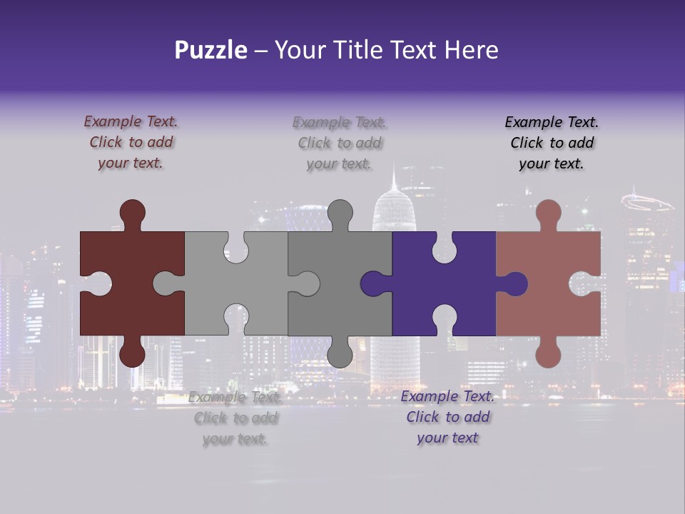 Corniche Dafna Evening PowerPoint Template