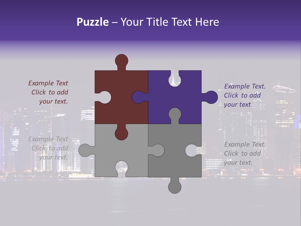 Corniche Dafna Evening PowerPoint Template