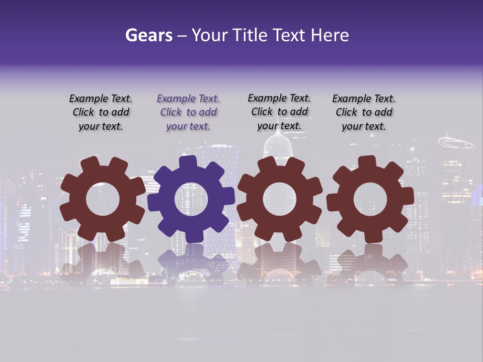 Corniche Dafna Evening PowerPoint Template