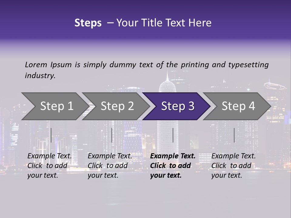 Corniche Dafna Evening PowerPoint Template