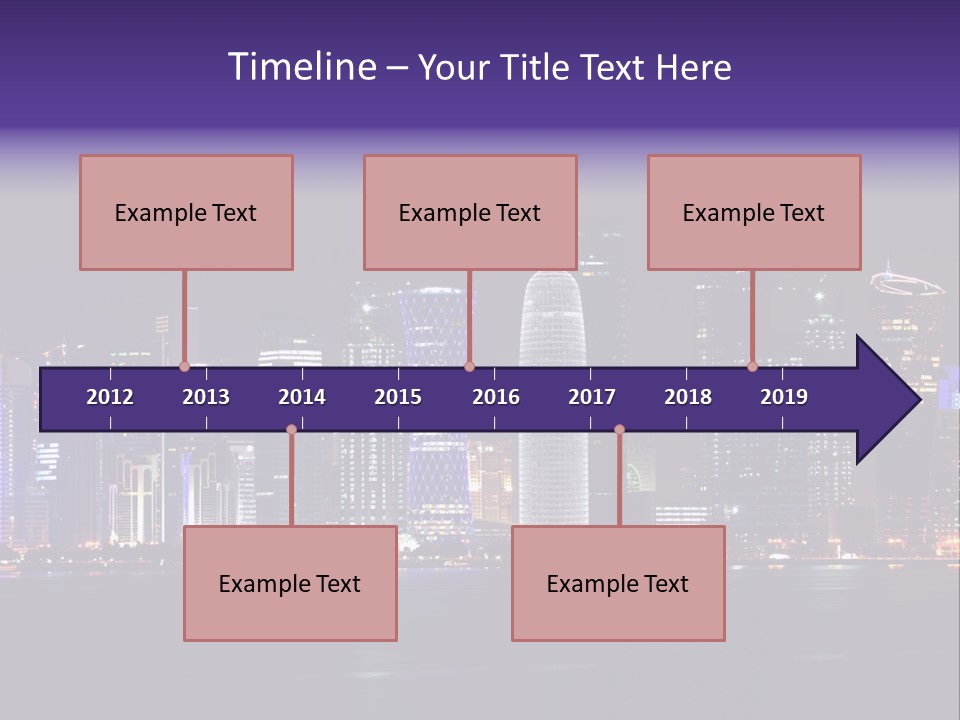 Corniche Dafna Evening PowerPoint Template