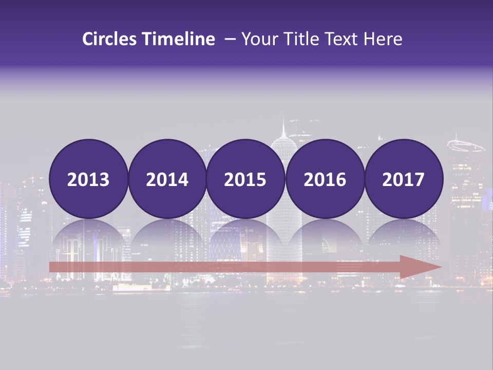 Corniche Dafna Evening PowerPoint Template