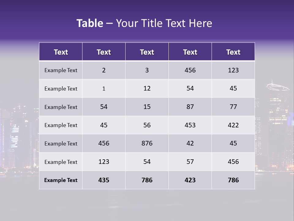 Corniche Dafna Evening PowerPoint Template