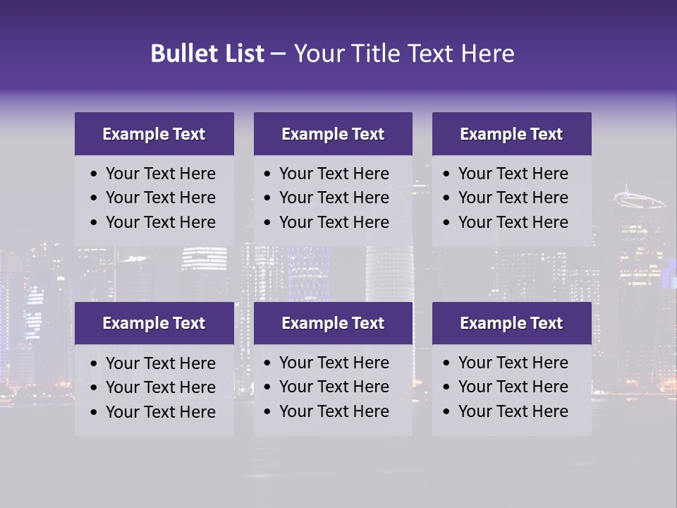 Corniche Dafna Evening PowerPoint Template