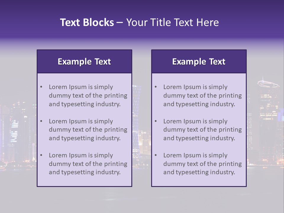 Corniche Dafna Evening PowerPoint Template