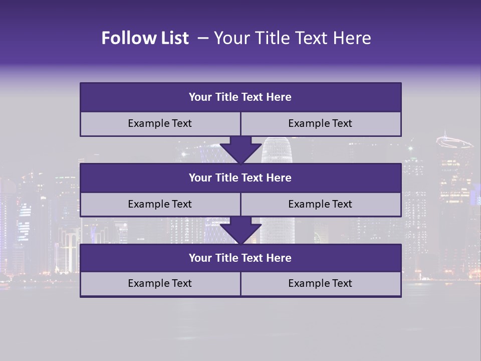 Corniche Dafna Evening PowerPoint Template