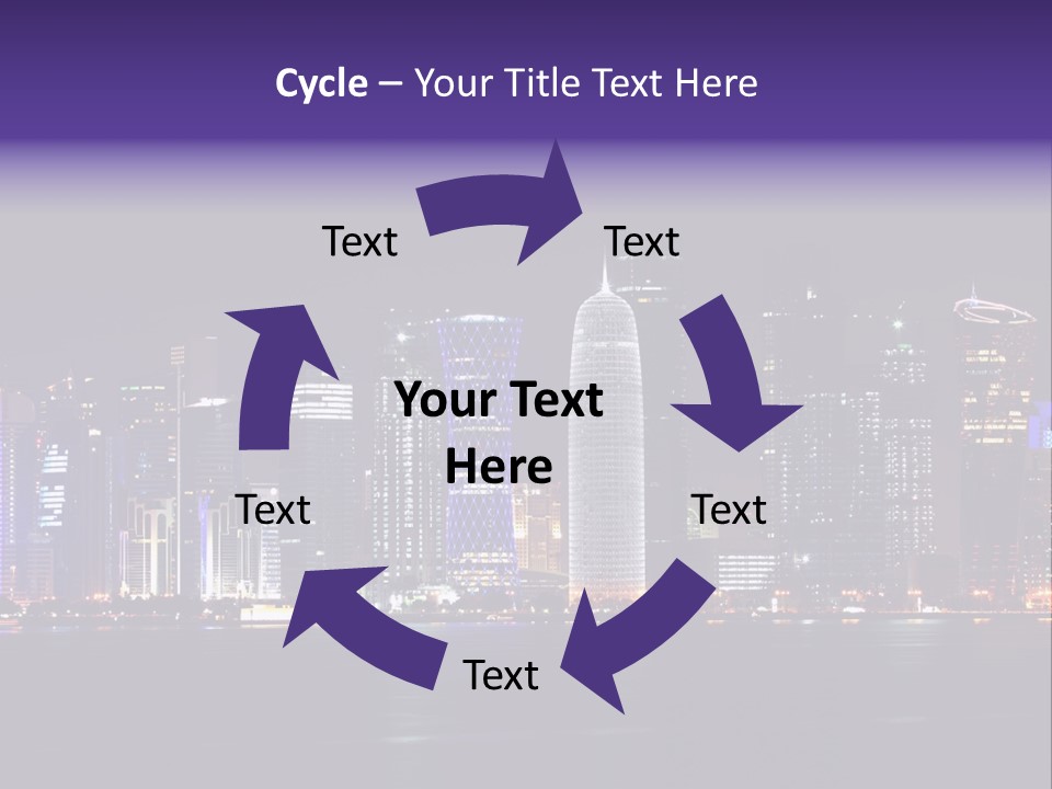 Corniche Dafna Evening PowerPoint Template