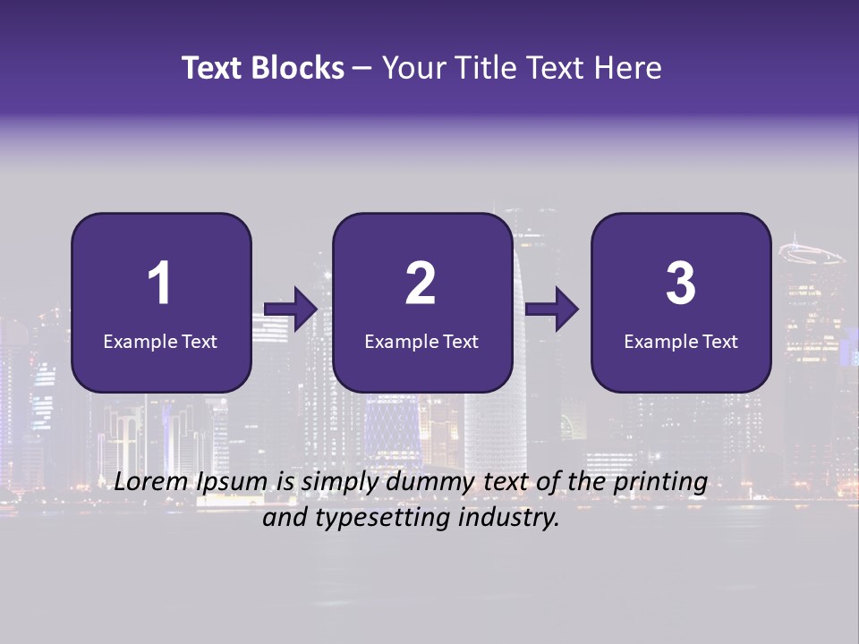 Corniche Dafna Evening PowerPoint Template