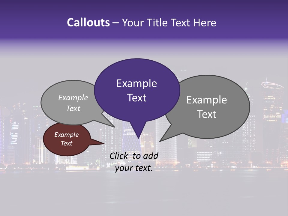 Corniche Dafna Evening PowerPoint Template