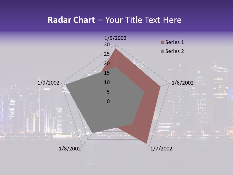 Corniche Dafna Evening PowerPoint Template