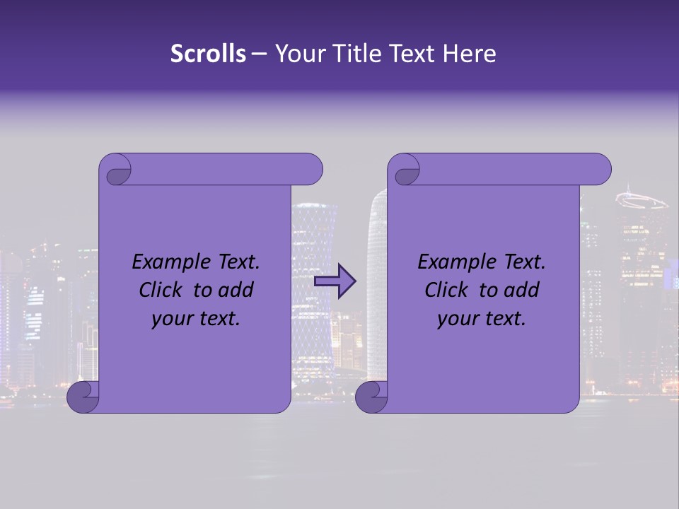 Corniche Dafna Evening PowerPoint Template