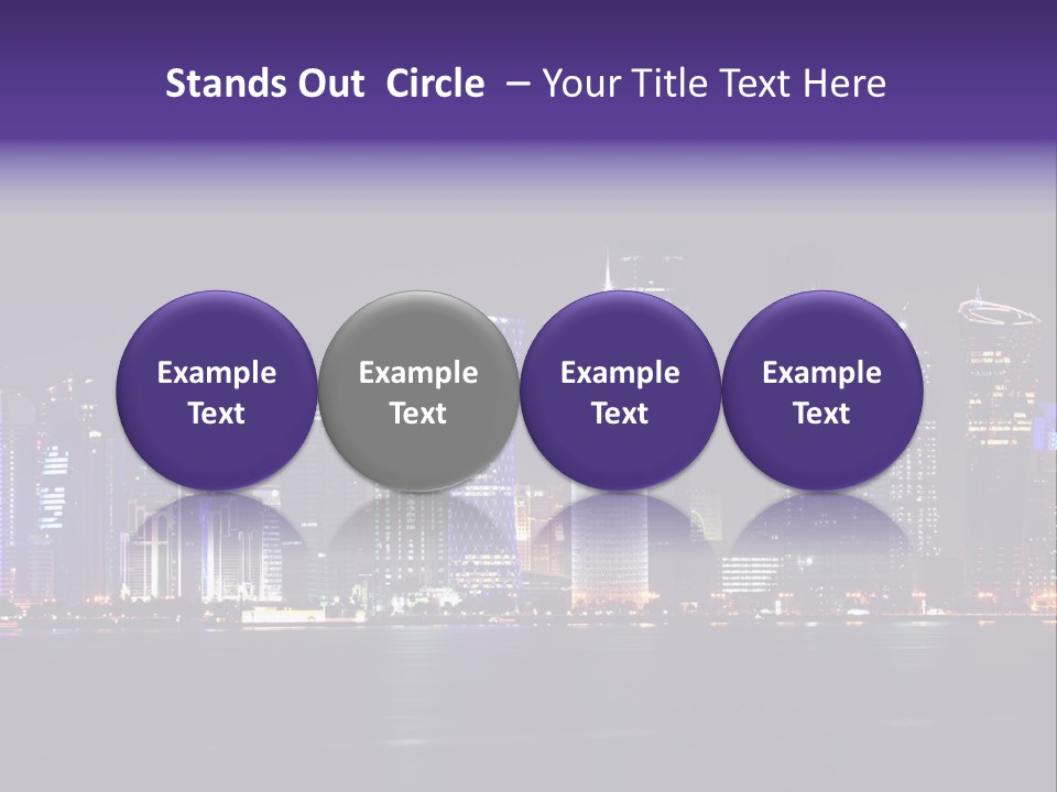 Corniche Dafna Evening PowerPoint Template