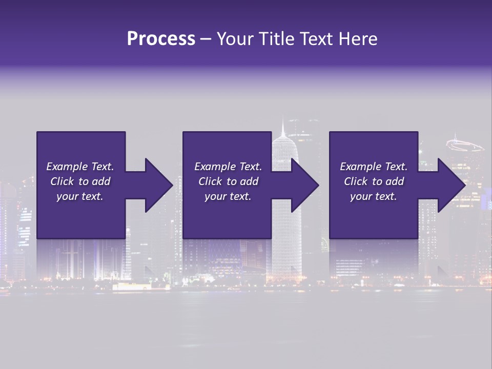 Corniche Dafna Evening PowerPoint Template