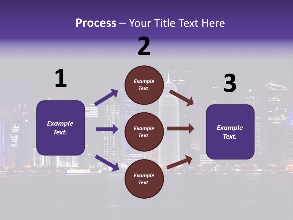Corniche Dafna Evening PowerPoint Template