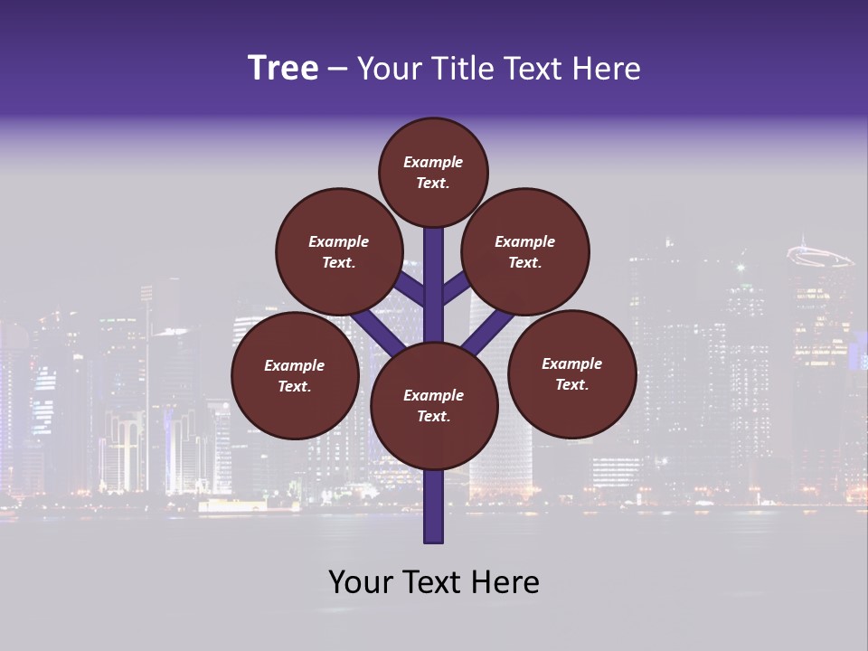 Corniche Dafna Evening PowerPoint Template