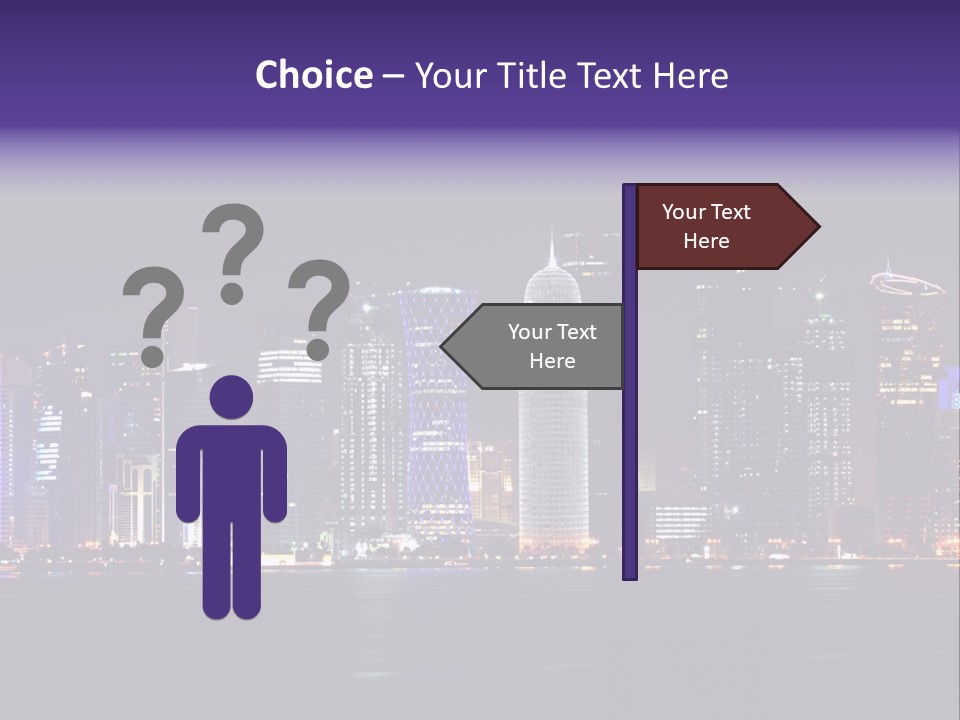 Corniche Dafna Evening PowerPoint Template