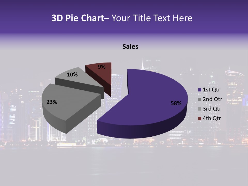 Corniche Dafna Evening PowerPoint Template