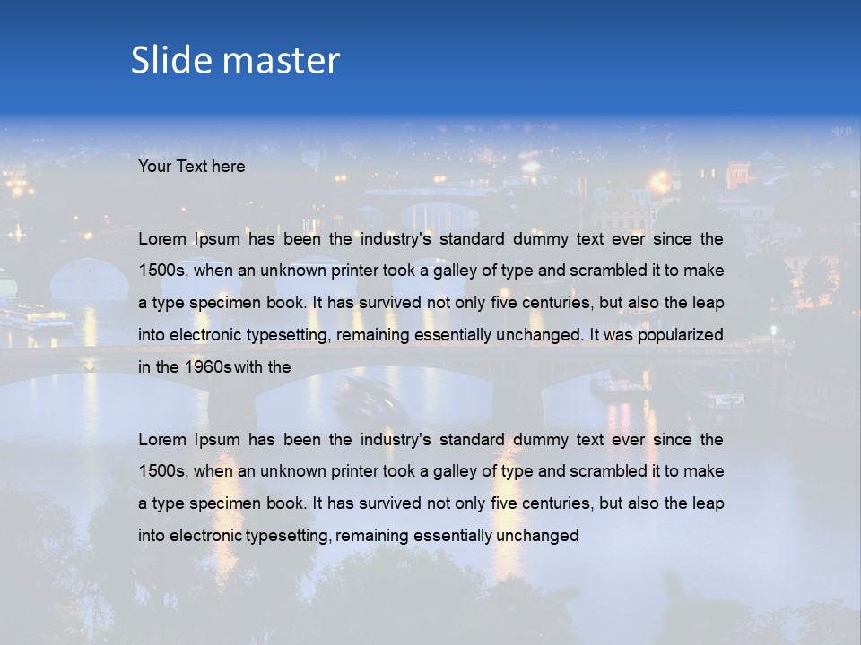 Cityscape Castle Medieval PowerPoint Template