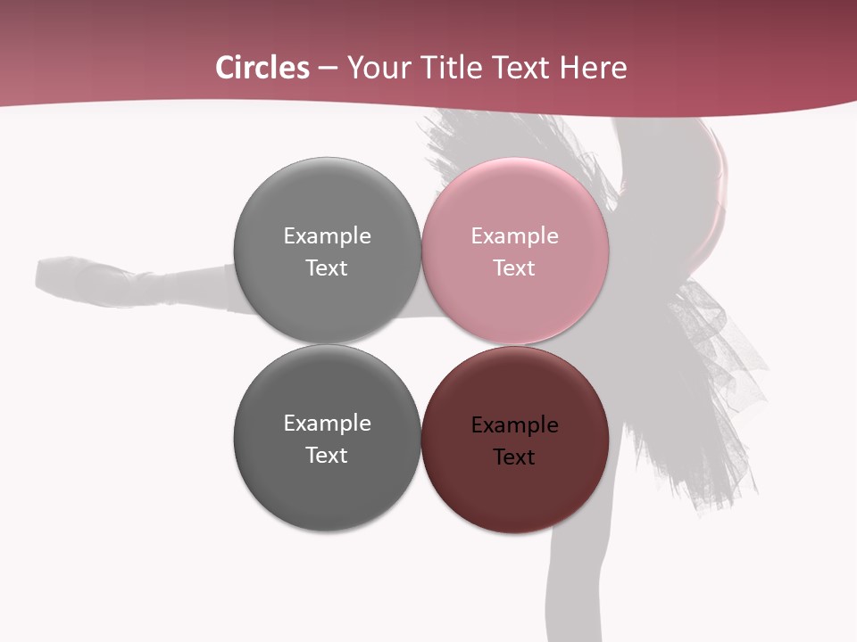People Tutu Girl PowerPoint Template