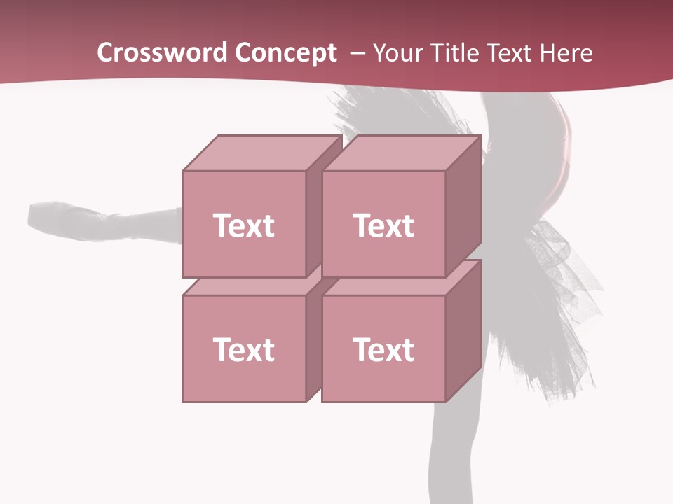 People Tutu Girl PowerPoint Template