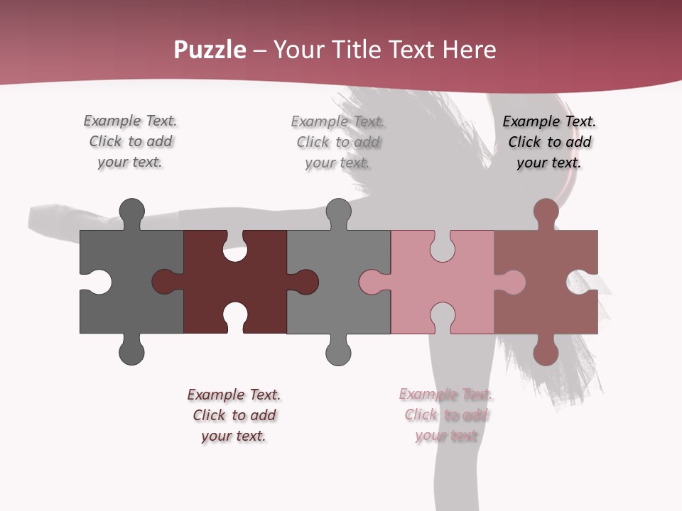 People Tutu Girl PowerPoint Template