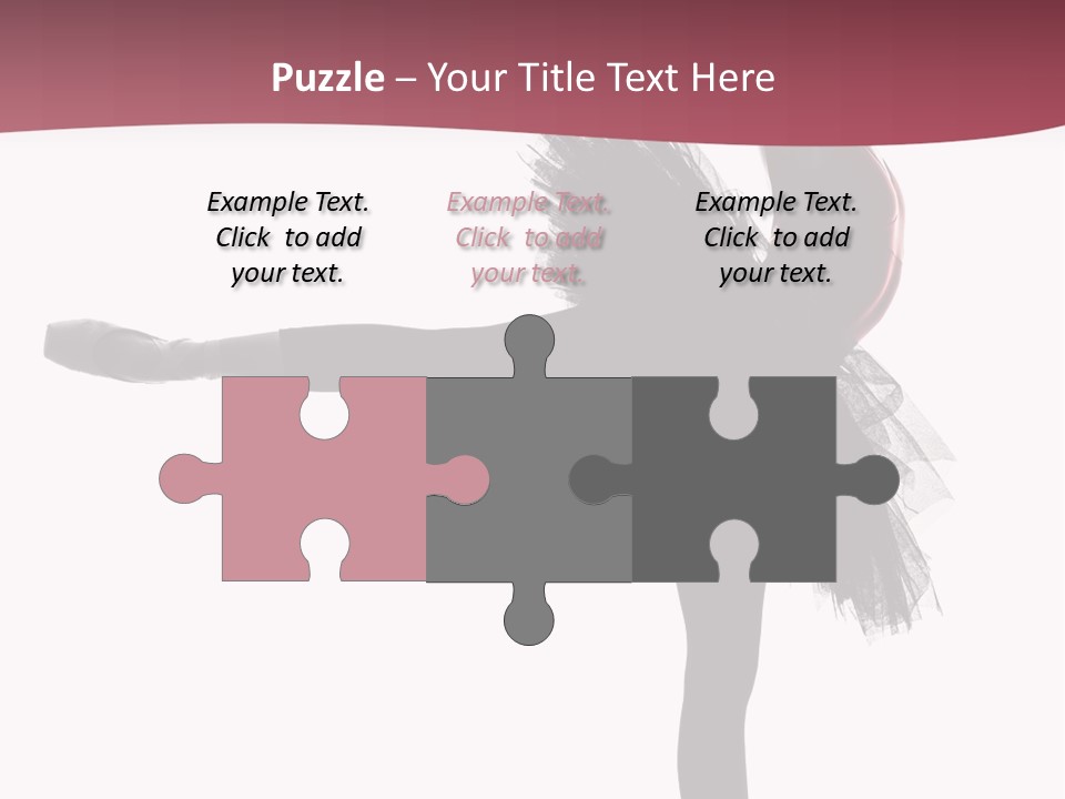 People Tutu Girl PowerPoint Template