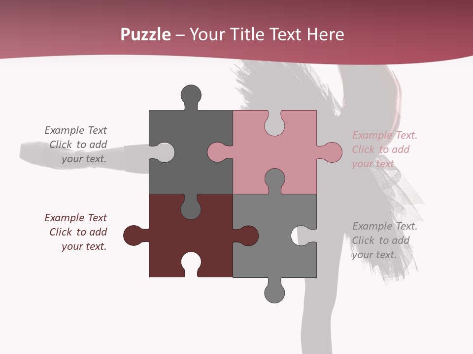 People Tutu Girl PowerPoint Template