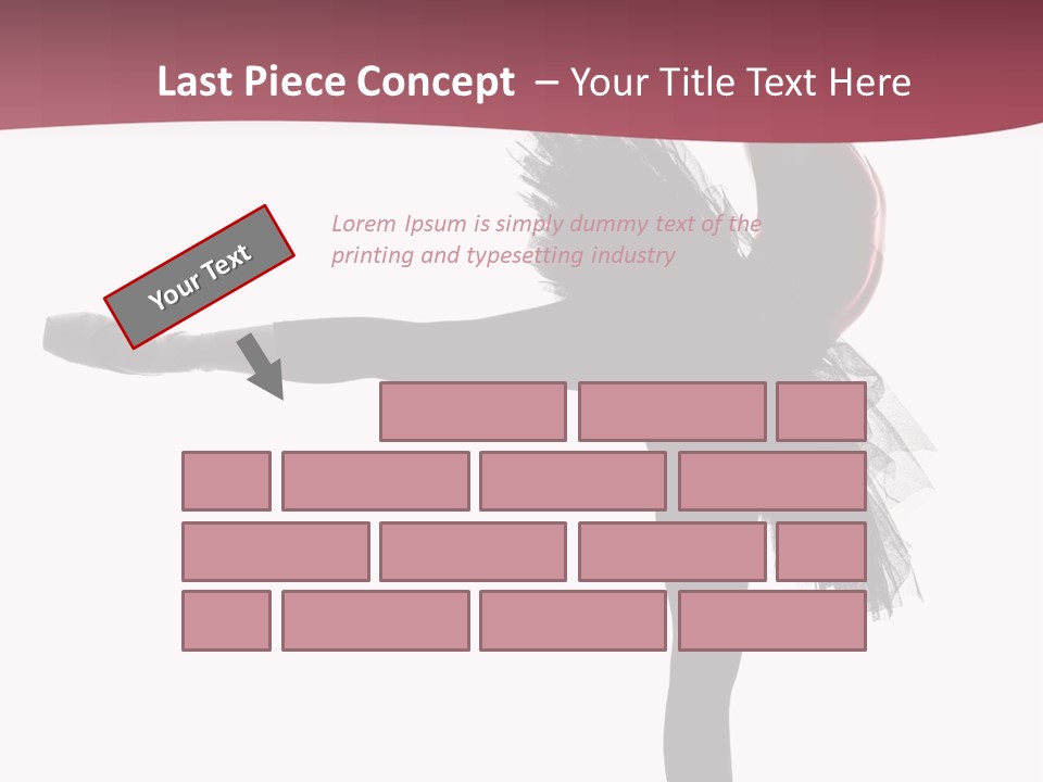 People Tutu Girl PowerPoint Template