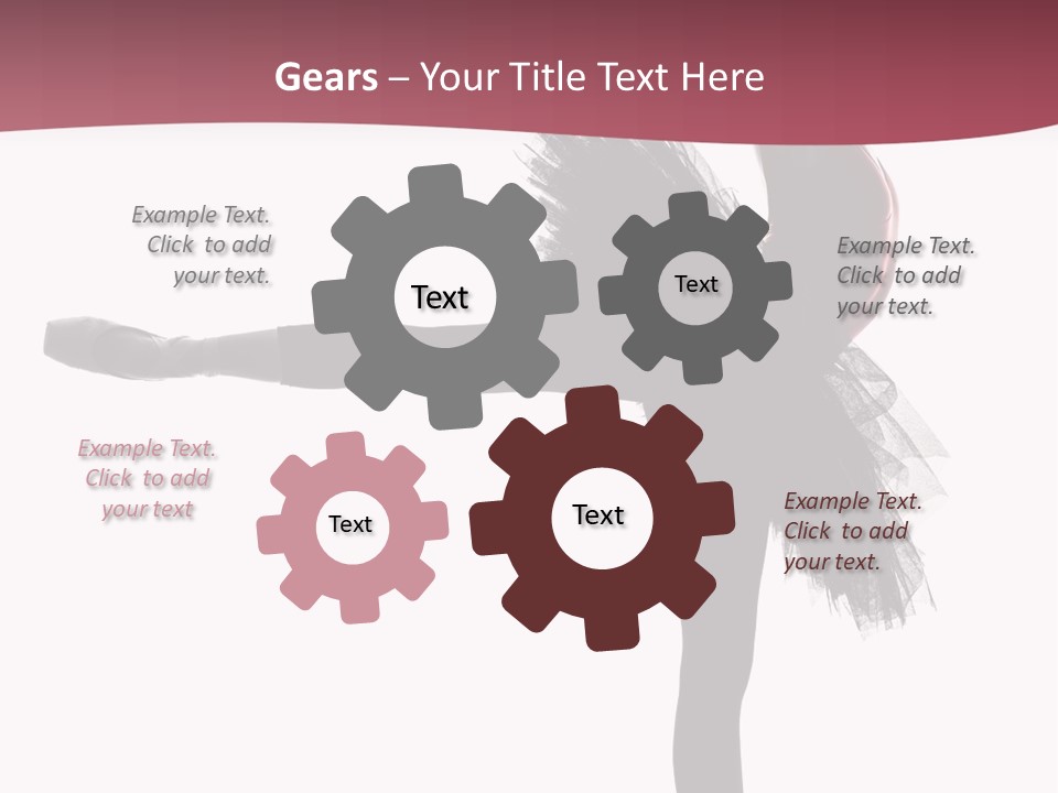 People Tutu Girl PowerPoint Template