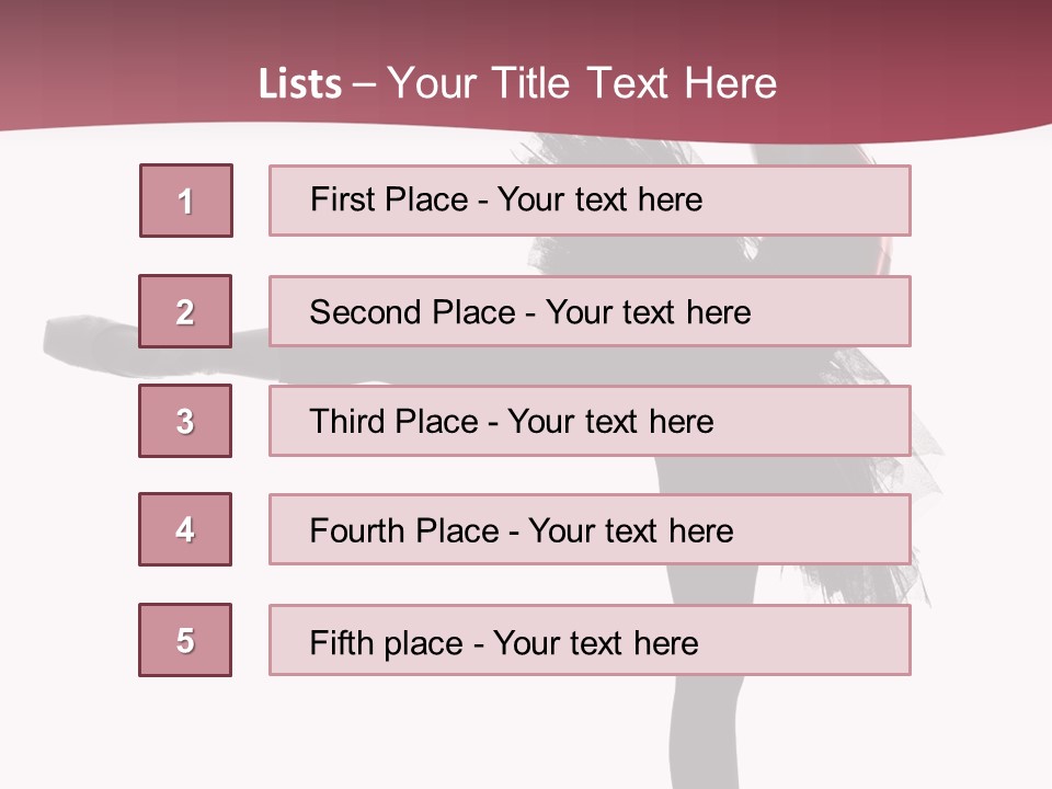 People Tutu Girl PowerPoint Template