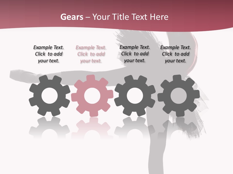 People Tutu Girl PowerPoint Template